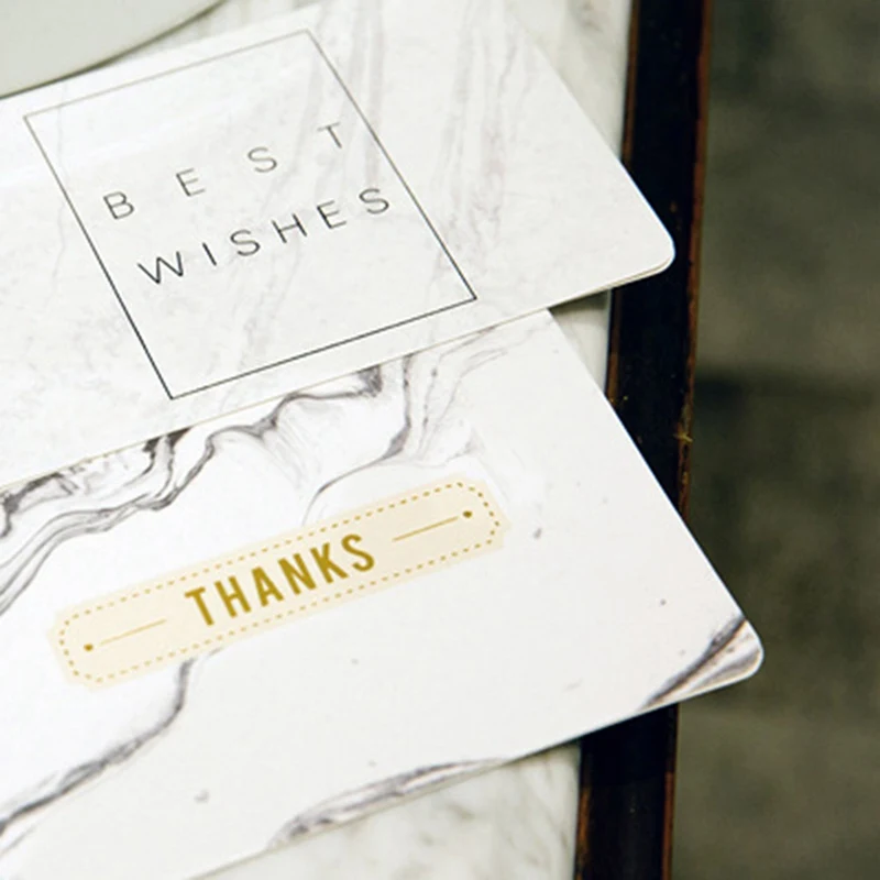 Мраморный конверт для поздравительной открытки, набор, модные золотые карты на день рождения, подарок на Рождество, Год, свадьба, спасибо