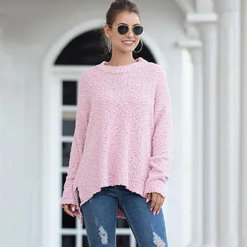 

Pink sweater women pullover Knitted winter clothes cute girls christmas sweater