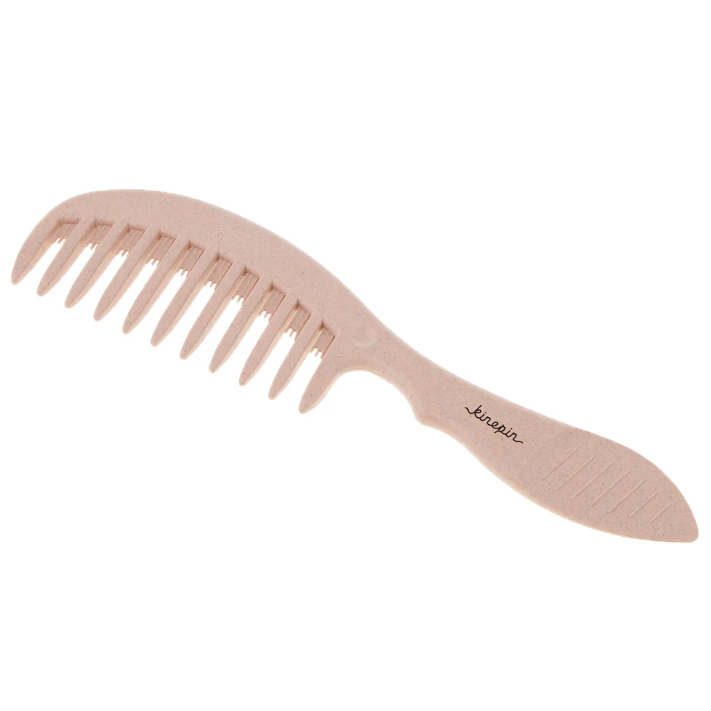 Detangle Combs Hairstyle Hairdressing Dyeing Wide Tooth Hairbrush