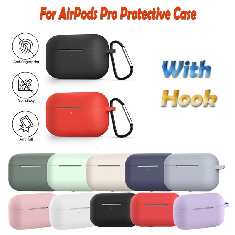 Силиконовый чехол защитный для Apple Airpods Pro TWS Bluetooth наушники мягкий силиконовый