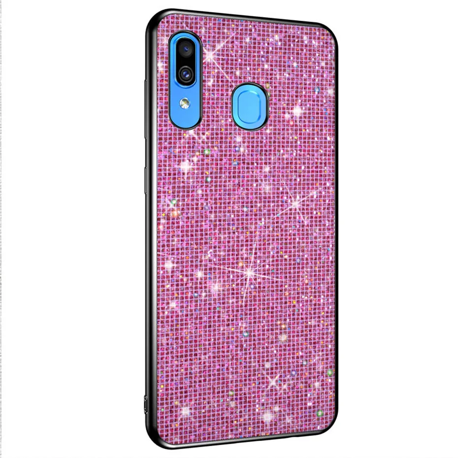Роскошный мягкий силиконовый чехол для samsung Galaxy A50 A30 S8 S9 S10 Lite A8 A9 J7 J5 J3 A5 J4 J6 A7 - Цвет: Pink