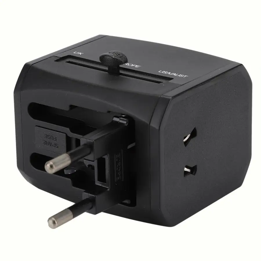 3 порта USB удобная зарядка Универсальный адаптер питания вилка 100-240V Международный адаптер для путешествий