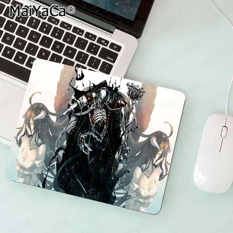 Not Lock Edge20x25cm MaiYaCa персонаж аниме Overlord персонажи Albedo Nazarick уникальный настольный коврик игровой коврик для мыши большой коврик для мыши клавиатуры коврик - Цвет: Not Lock Edge20x25cm