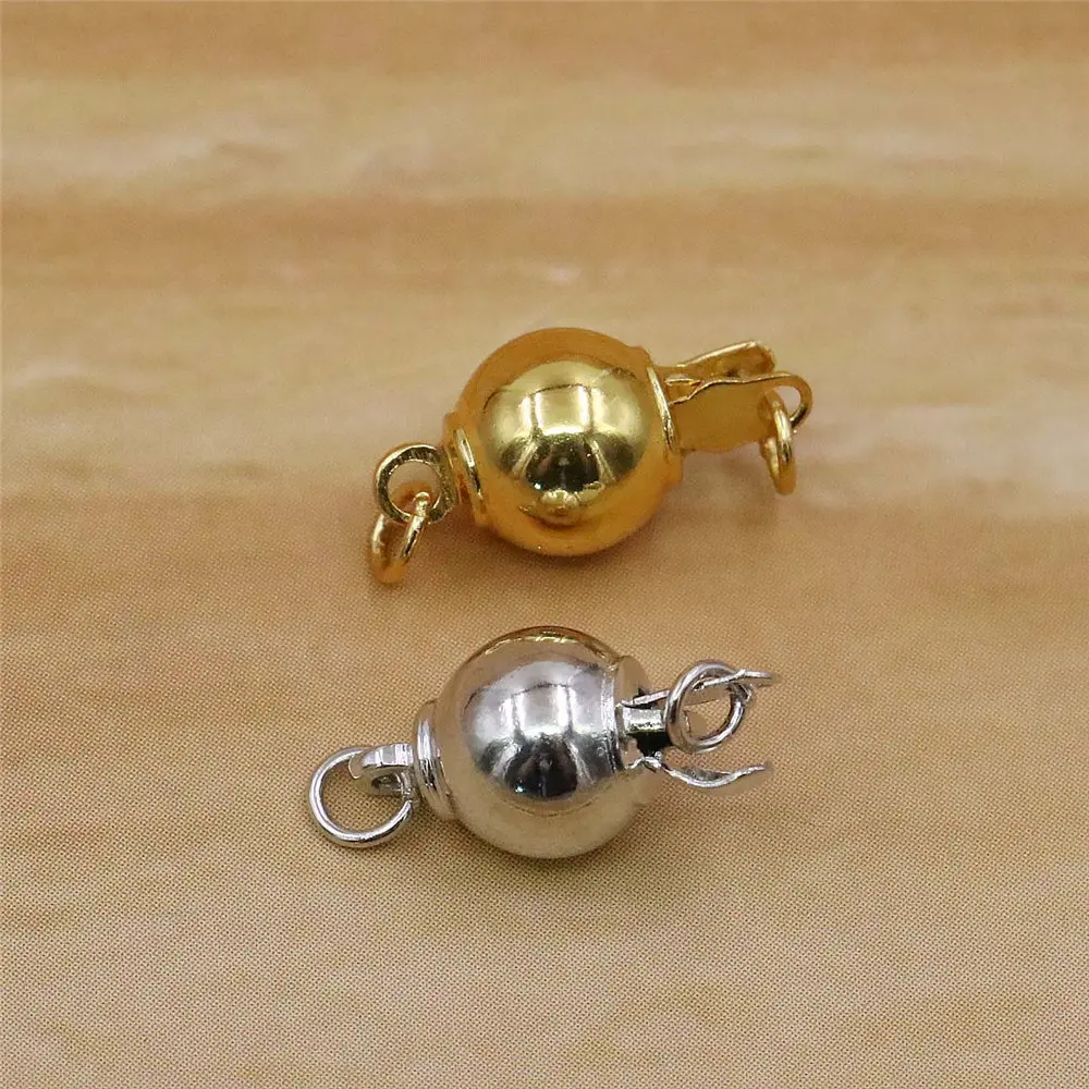 

5PCS Alloy Mine Clasp Fitting Silver-plate/Gold-plated DIY Loose Beads Necklace Bracelet Girl Women Hand Made Jewelry Making