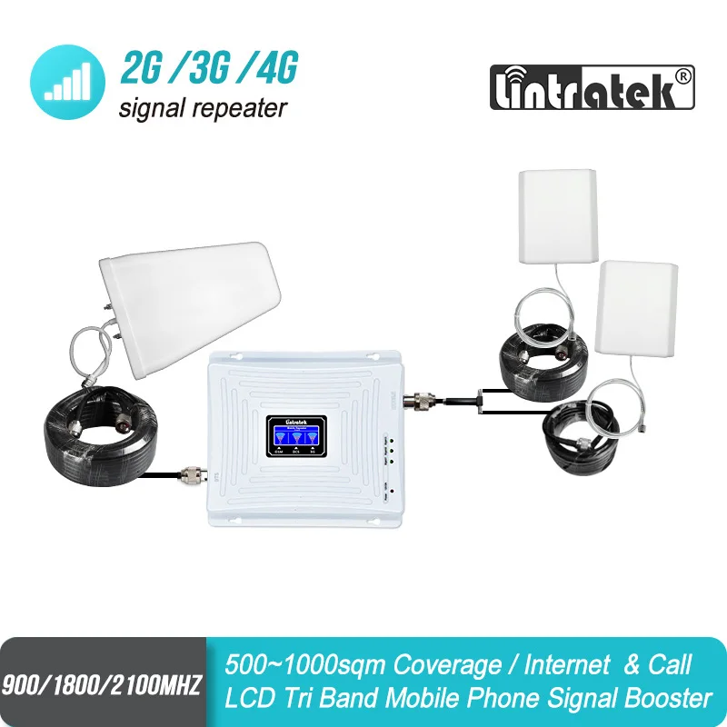 Усилитель сигнала с двумя антеннами GSM 900 UMTS 2100 4G 1800|Усилители сигнала| |
