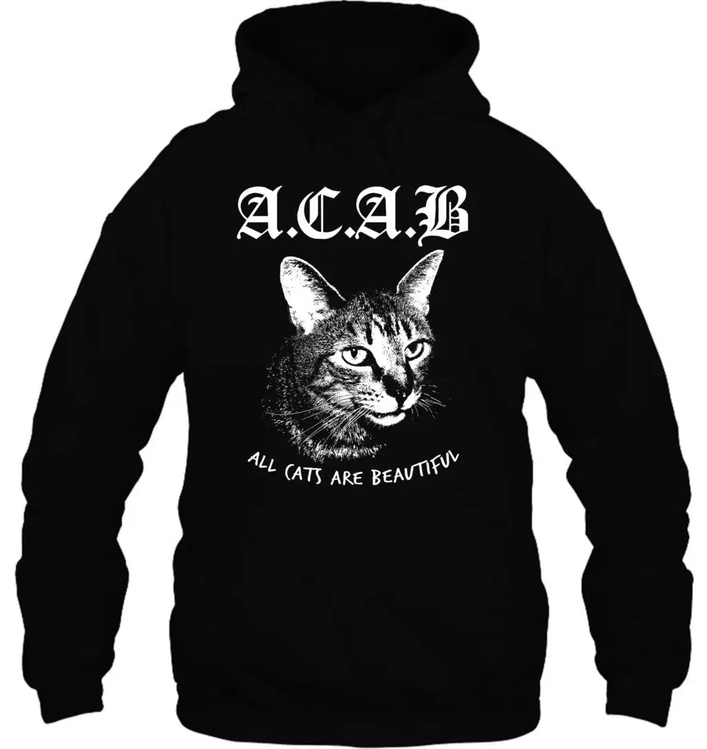 Мужская толстовка ACAB. Женская уличная одежда унисекс с принтом