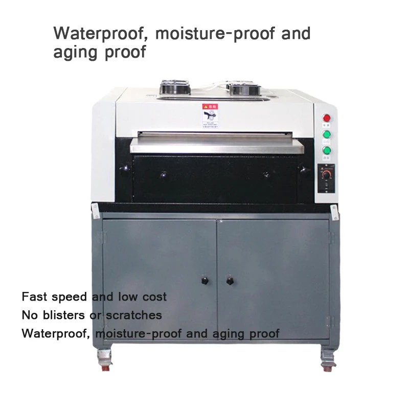 Máquina de estratificação do teste padrão machineautomatic de estratificação do machinepaper da superfície do teste padrão do armário que faz a máquina