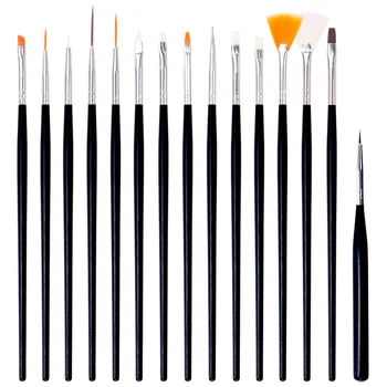 

15 Pcs Nail Art Design Dotting Painting Drawing Pen Polish Brush Set UV Gel Nail Beauty Tool Kit