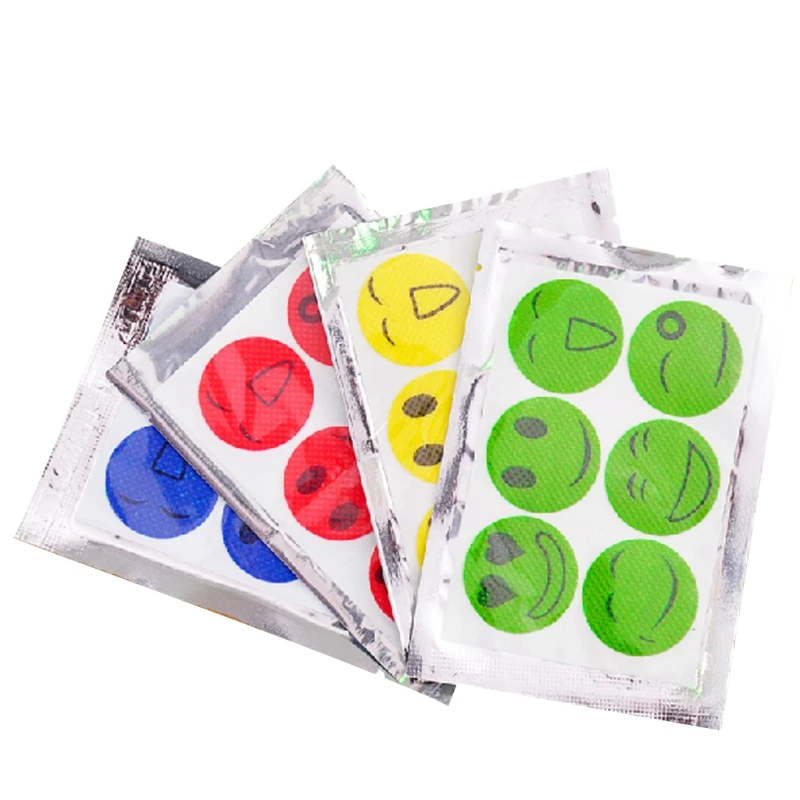 

60Pcs Smile Patches Natural Citronella Oil Insect Mosquito Repellent Sticker Set