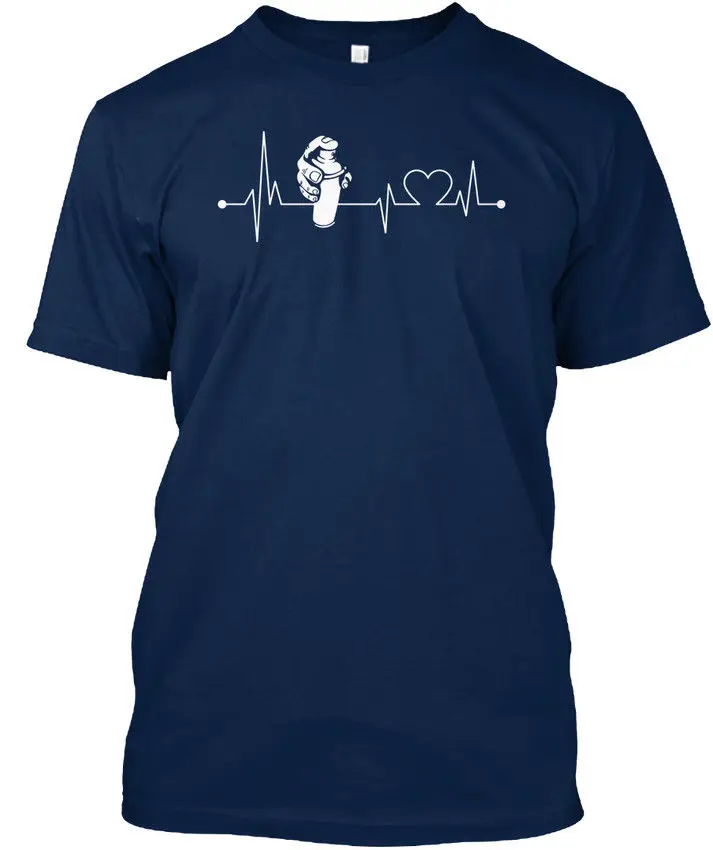 2019 Summer style Fashion Heartbeat Hobby_graffiti Stylisches T-Shirt (S-5XL) Funny Tee shirt |