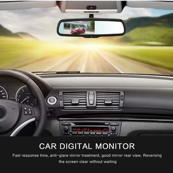 

Car Digital Monitor HD Video Auto Parking Monitor LCD Screen 4.3-Inch Car Digital Monitor Parking System