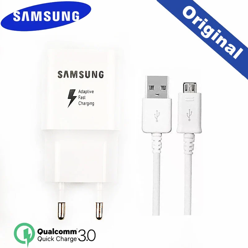 Оригинальное быстрое зарядное устройство Samsung QC 3 0 EU USB адаптер питания для