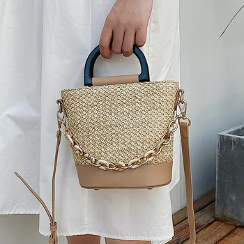

Summer Straw Bags New Design Small Beach Travel Women Shoulder Bags Fashion New Girls Handbags Female Crossbody Bags Purse