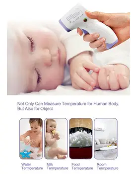 

Baby Adult Body Thermometer Infrared Digital LCD Body Measurement Forehead Ear Non-Contact Fever IR Children Termometro