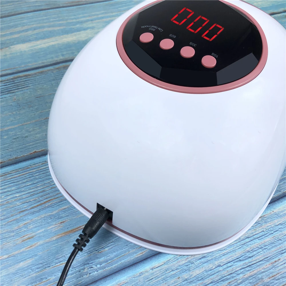 72W Лампа для ногтей для маникюра UV LED Сушилка для ногтей для отверждения всех гелей Синхронизация времени Ледовая лампа для профессионального дизайна ногтей DIY Инструменты для дизайна