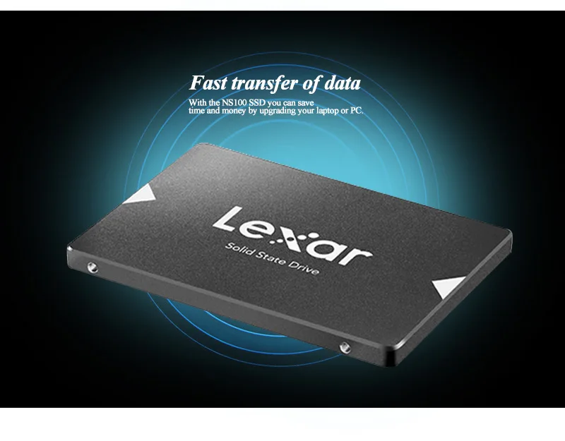 SSD Lexar NS100 128 ГБ 256 ГБ 512 ГБ Внутренний твердотельный диск SATA III 2,5 дюйма для ноутбука