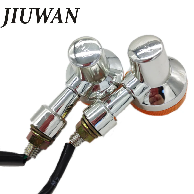 JIUWAN 2 шт. 12 В Универсальный мотоциклетный сигнал световой индикатор сигнала Для GN125 Кафе Racer Harley Suzuki лампа супер яркая