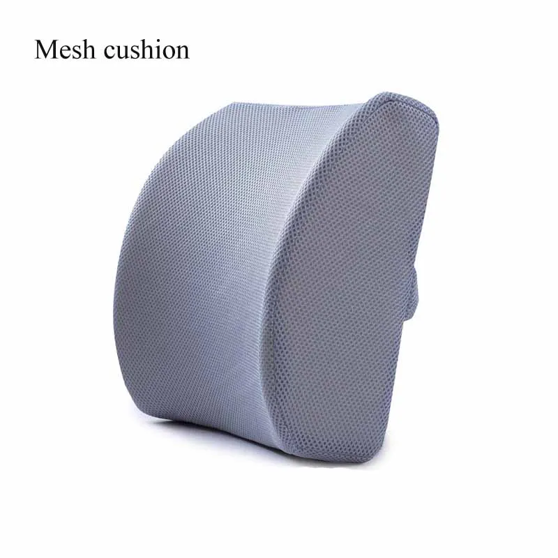 mesh grey Подушка для автомобильного сиденья ортопедическая Ортопедическая подушка с эффектом памяти массажное кресло подушка для спины офисная Массажная подушка - Цвет: mesh grey
