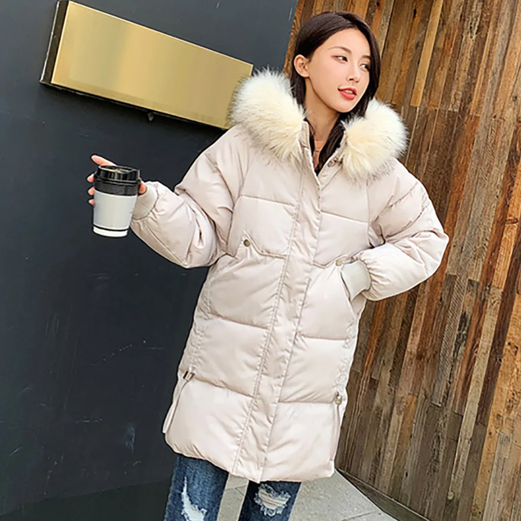 Модные женские пуховики, повседневные плотные зимние теплые тонкие ...