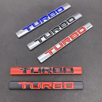 

1pcs 3D Metal Car Sticker Turbo Logo Emblem Badge Decals for Turbo Logo BMW Audi Ford Nissan Toyota Honda Jeep Volvo Opel