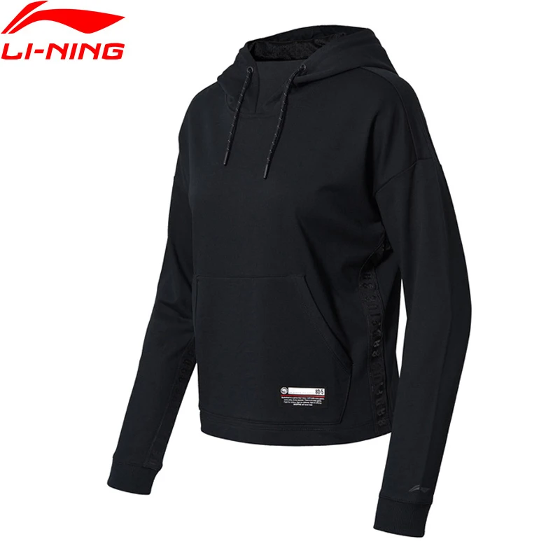 (Клиренс) Li-Ning Женская баскетбольная Толстовка BAD FIVE свободный крой с буквенным