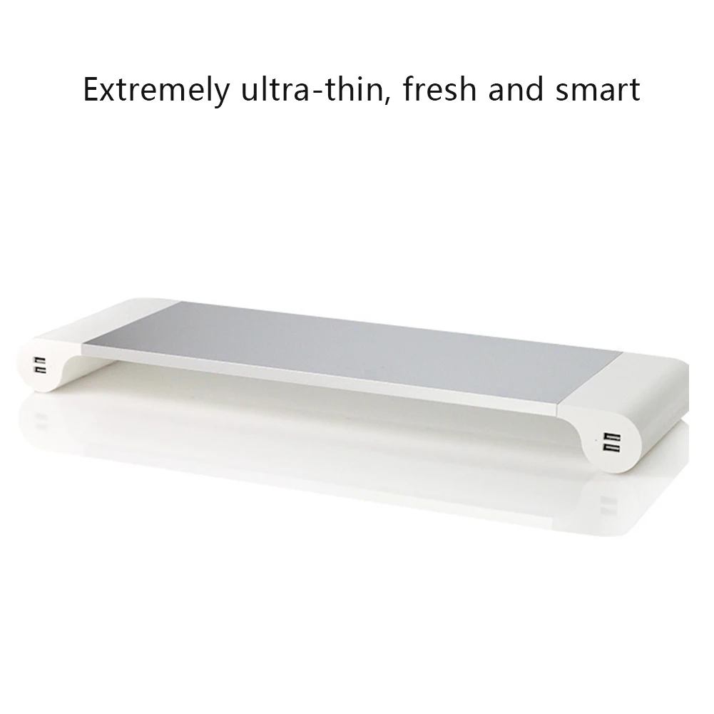 

4 Ports USB Monitor Heighten Stand Aluminum Holder Bracket for Laptop PC Computer PUO88