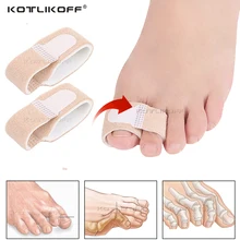 2 шт.; разделитель для пальцев ног; ремешок для пальцев на пальце; вальгусная деформация для уменьшения большого пальца стопы; штранг-прессованная пятка; корректирующий ремень для пальцев