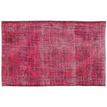

Handmade Pink Vintage Overdyed Turkish Area Rug 270x165 Cm-8'10''X5'5''