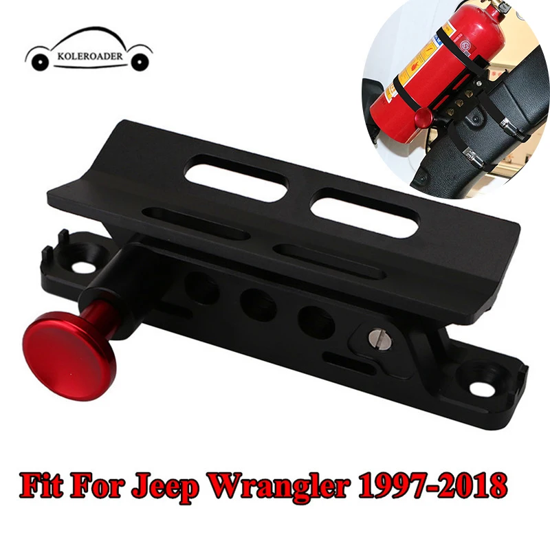 Подходит для Jeep Wrangler Огнетушитель держатель бутылки алюминиевый Jk Jku Jl Utv ролл бар