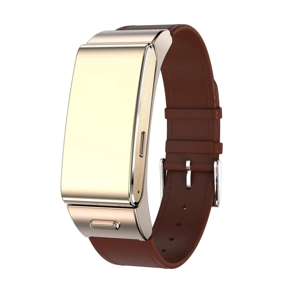 Золотой Беспроводная bluetooth-гарнитура, наушники, смарт-браслет, Bluetooth браслет, шагомер, фитнес-трекер, часы, браслет для Android, для iOS - Цвет: Золотой