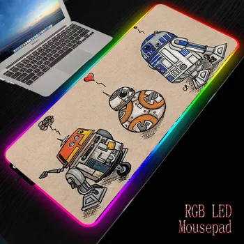

Mairuige Star Wars RGB Luminous Gaming Large Mouse Pad Colorful Oversized Glowing USB LED Extended Illuminated Keyboard Desk Mat