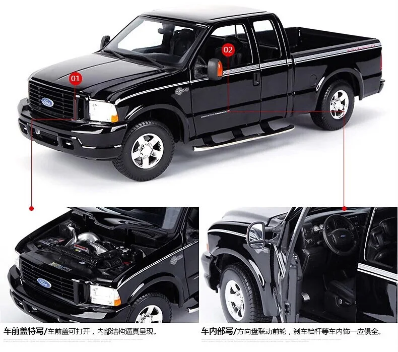 1:21 Высокая литая модель машины Модель Ford SVT pickup raptor F150 модель грузовика для детей Подарки