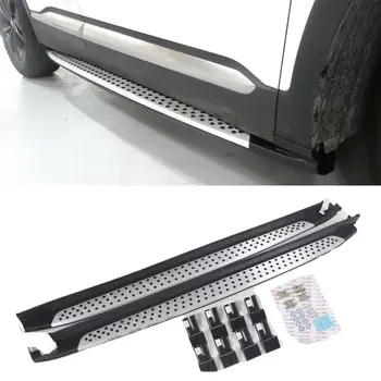 

New arrived Aluminum For Hyundai Santa Fe 2019 2020 19 running board side step nerf bar high quality