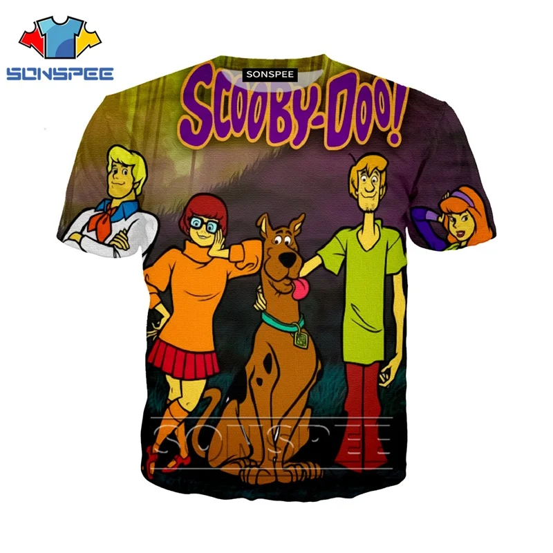 Футболка с 3d принтом аниме для мужчин и женщин, homme Scooby, модная футболка для детей, doo Harajuku, сексуальные футболки с собачкой, Забавные футболки, homme, футболка A09 - Цвет: 27