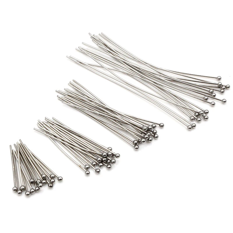 Stainless Steel XL Long Ball Head Pins for Jewelry Making, Earrings,  Crafts- Hypoallergenic (70mm x 24 Gauge) 3 Inch