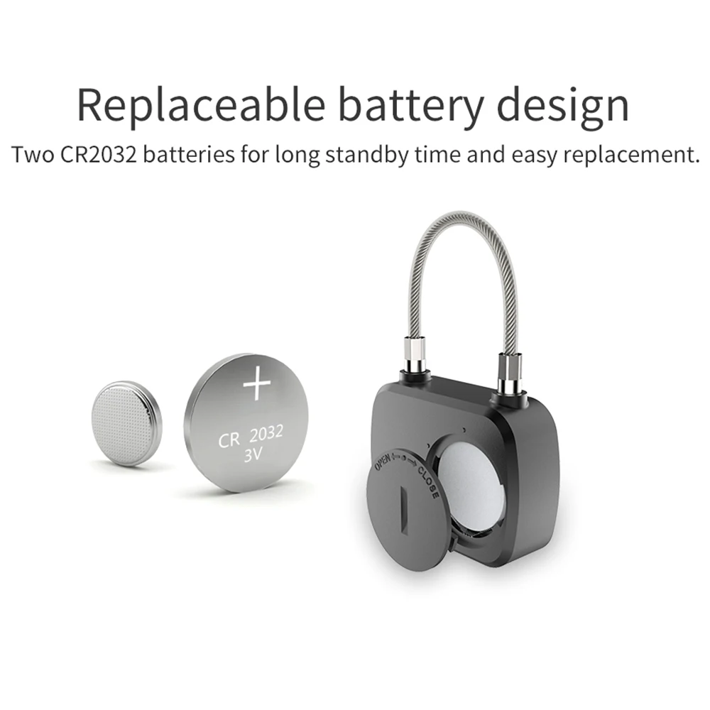 Anytek L13 Smart Keyless Fingerprint Touch Lock Fingerprints Mini Anti-Theft Security Padlock Luggage Case Suitcase Lock