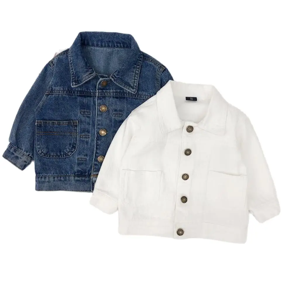 2021 Spring Autumn Children's Clothing Baby Boys and Girls Denim Jackets Kids Cowboy Toddler Outerwear Coats Bear | Детская одежда