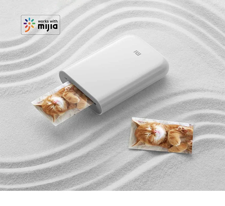 Xiaomi mijia AR принтер 300 точек/дюйм портативный фото мини карманный с DIY поделиться 500 мАч принтер картинок Карманный принтер работа с mijia