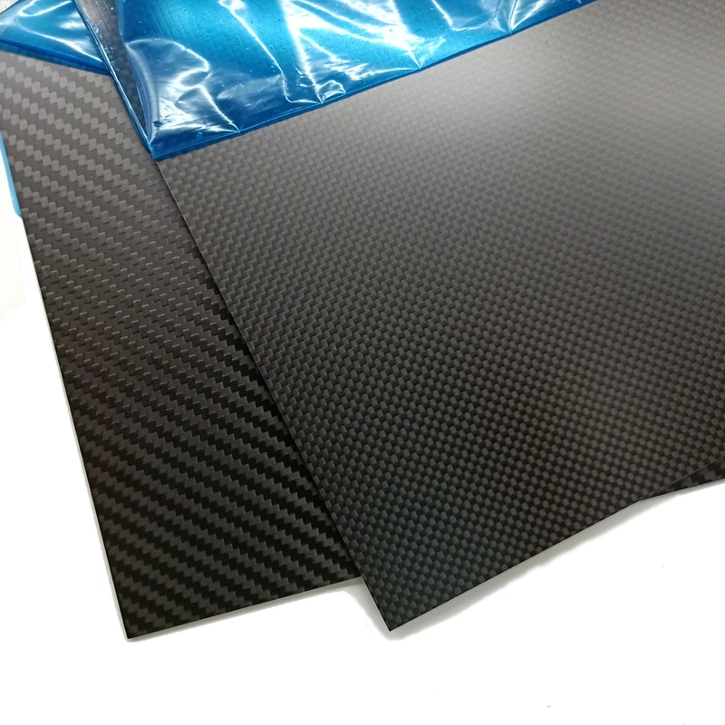 400mm X 200mm Real Carbon Fiber Plate Panel Sheets 0.5mm 1mm 1.5mm