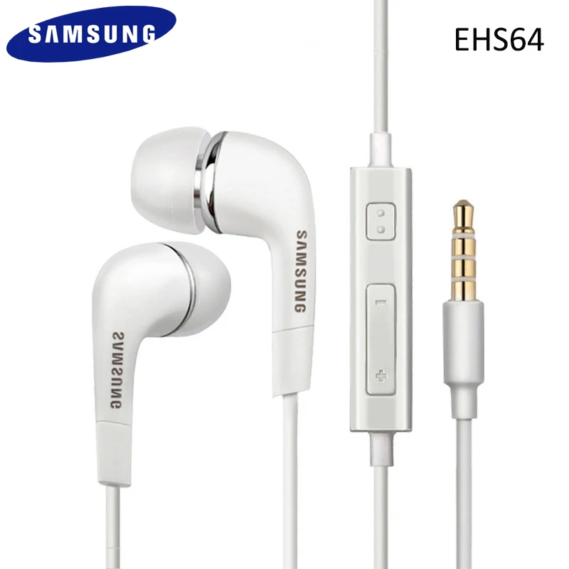 Наушники вкладыши Samsung EHS64 3 5 мм гарнитура с микрофоном проводной контроллер для
