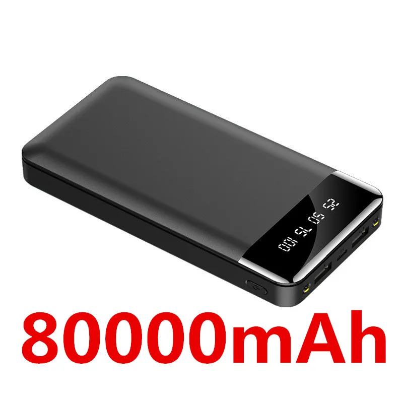 usb c power bank Power Bank 80000mAh Large Capacity Portable Fast Charging LED Light Digital Display Power Bank Charger for Xiaomi Samsung Iphone type c power bank Power Bank