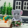 New Kids Toy 1/12 DollHouse Accessorie Forest Animal Home Miniature Doll 3 Inch Horton Elephant Family Collectible Toy For Girls 2