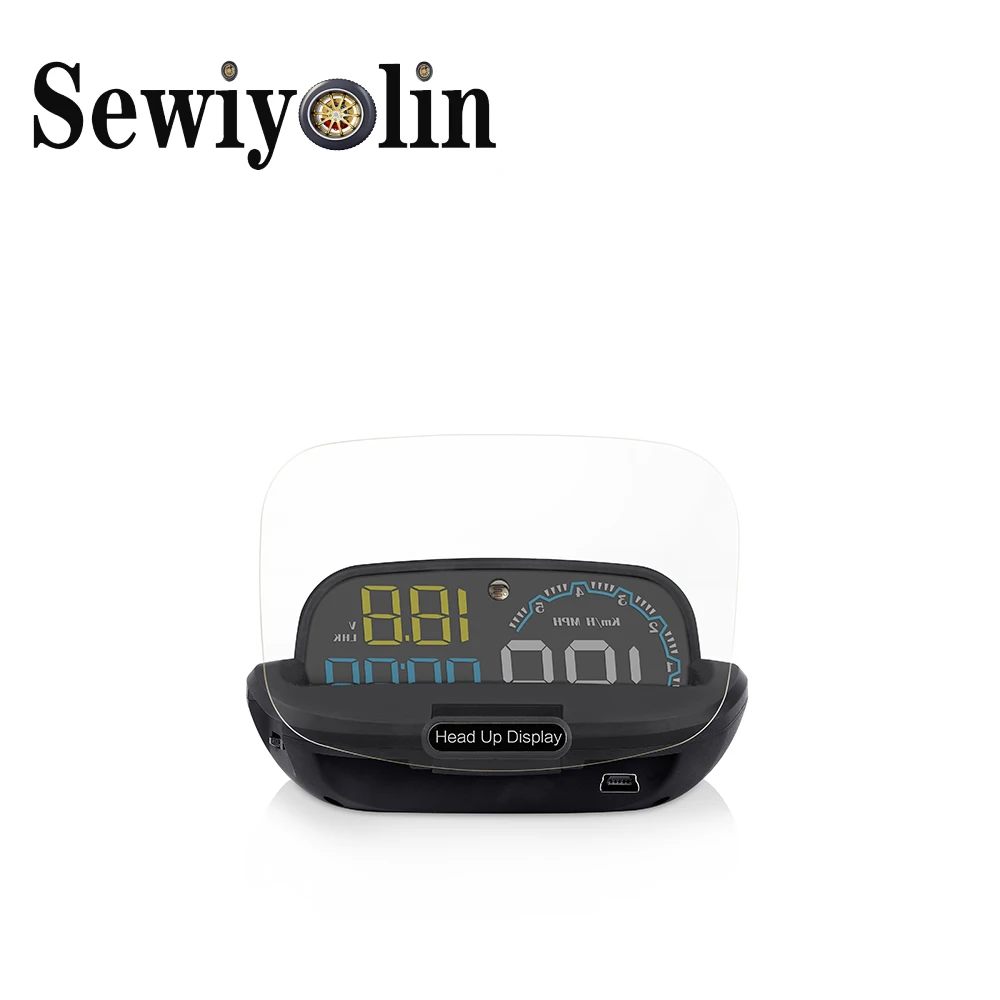 

2020 NEW C600 Mirror HUD Head Up Display Auto HUD OBD2 Car Speed Projector KMH MPH Speedometer Car Detector Oil Consumption 3C