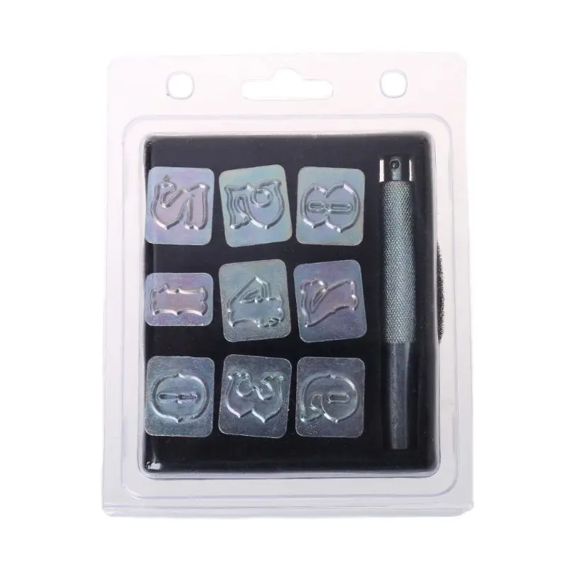 

9pcs Steel Number Stamp Punch Set DIY Leather Craft Metal Punching Tools Kit