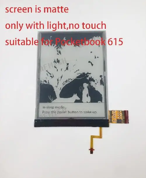 only with light ED060XD4 eink 6 дюймов ЖК-дисплей экран дисплей для устройства для чтения электронных книг нет подсветки и сенсорный экран ritmix RBK-615 RBK615 экран глянцевая - Цвет: only with light