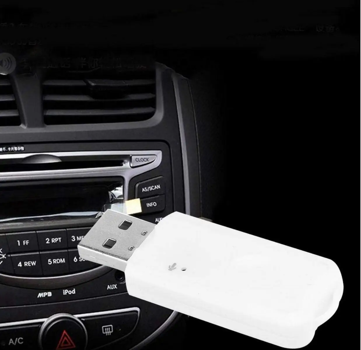 USB Bluetooth Audio Wireless Receiver Adapter for Kia Rio K2 Sportage Soul Mazda 3 6 CX-5 Lada Skoda Octavia A5 A7 Superb Yeti