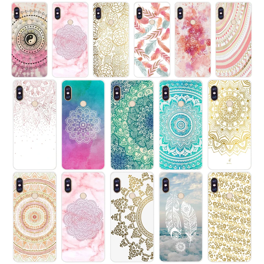 71Sd Gold Mandala Custodia Morbida In Silicone Tpu Cover Per Xiaomi Redmi 5A 5Plus Note 5 5A Pro Mi 6