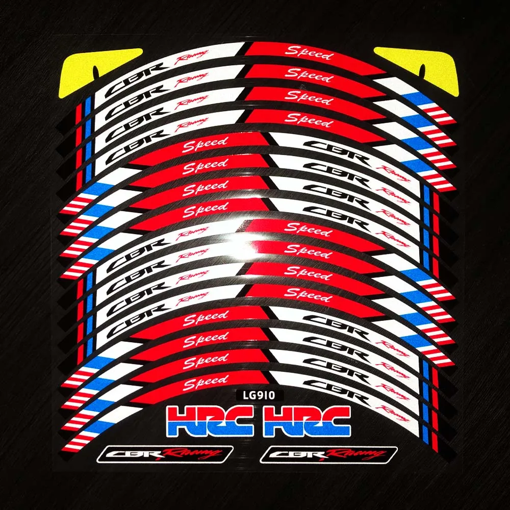 Motorcycle Wheel Stickers 17" for HRC CBR