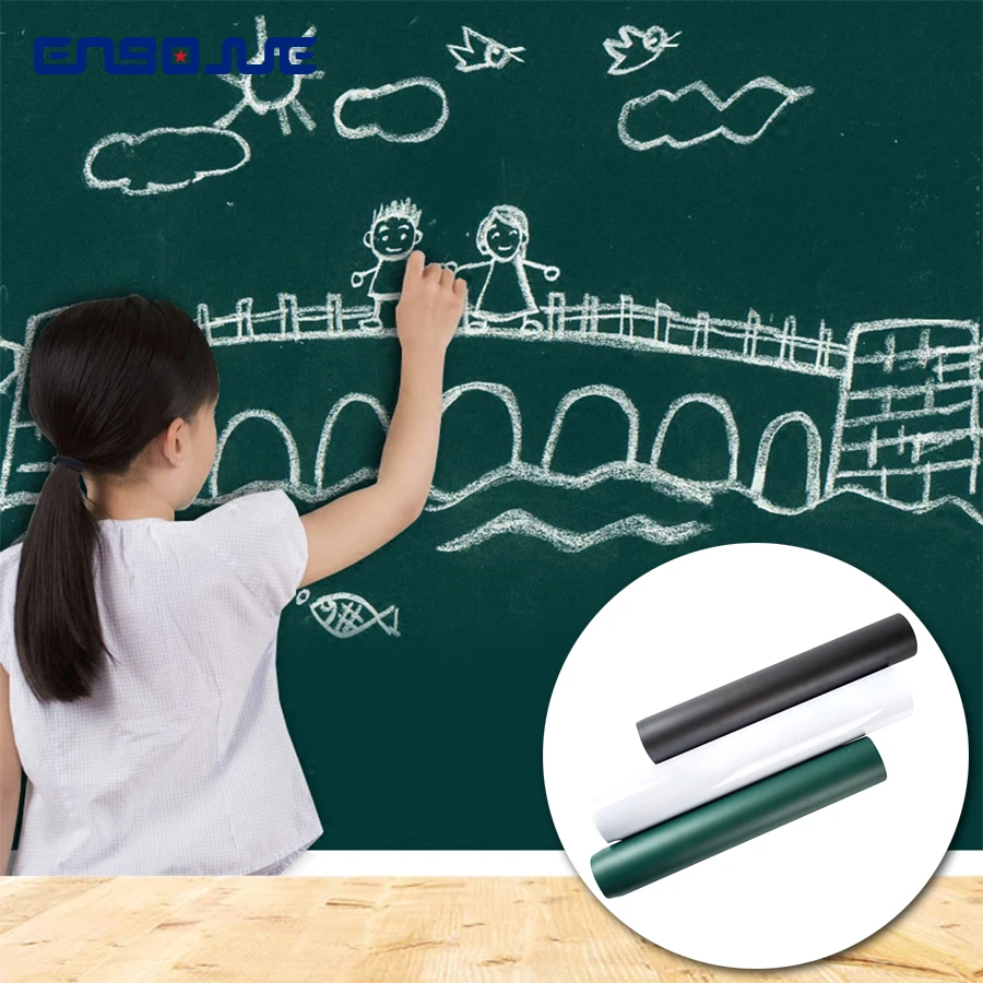 

Child Blackboard Sticker Room Wall Decor Home Teaching Graffiti Wall Film PVC Rewritable Self Adhesive Wall Stickers For Kids
