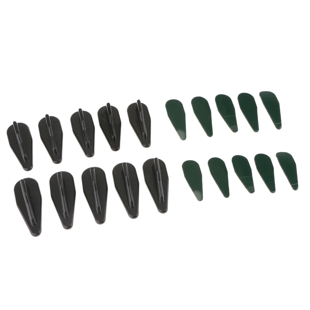 10 Pieces Car Roof Shark Fins Spoiler Wing Kit Vortex Generator
